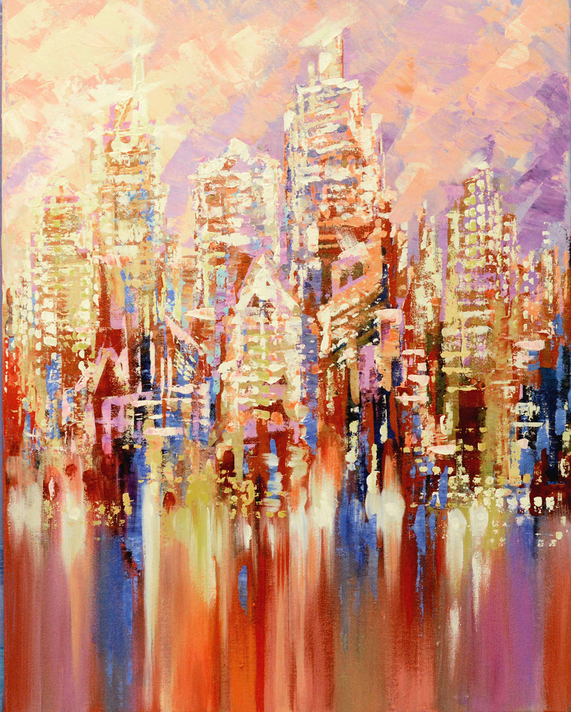NYC REFLECTIONS  28"x66"